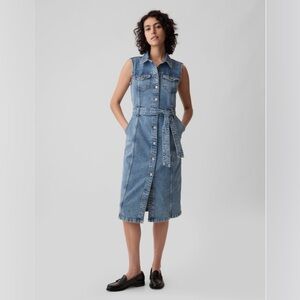 Gap Denim Sleeveless Dress